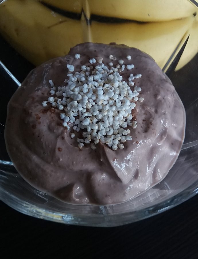 Domowe lody czekoladowo- bananowe – bez cukru i mleka