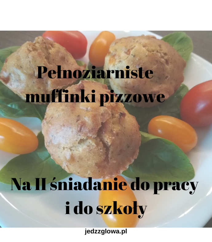 Pełnoziarniste muffinki pizzowe