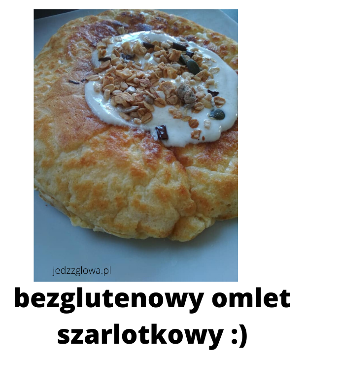 OMLET SZARLOTKOWY -bezglutenowy, nadziewany jabłkami