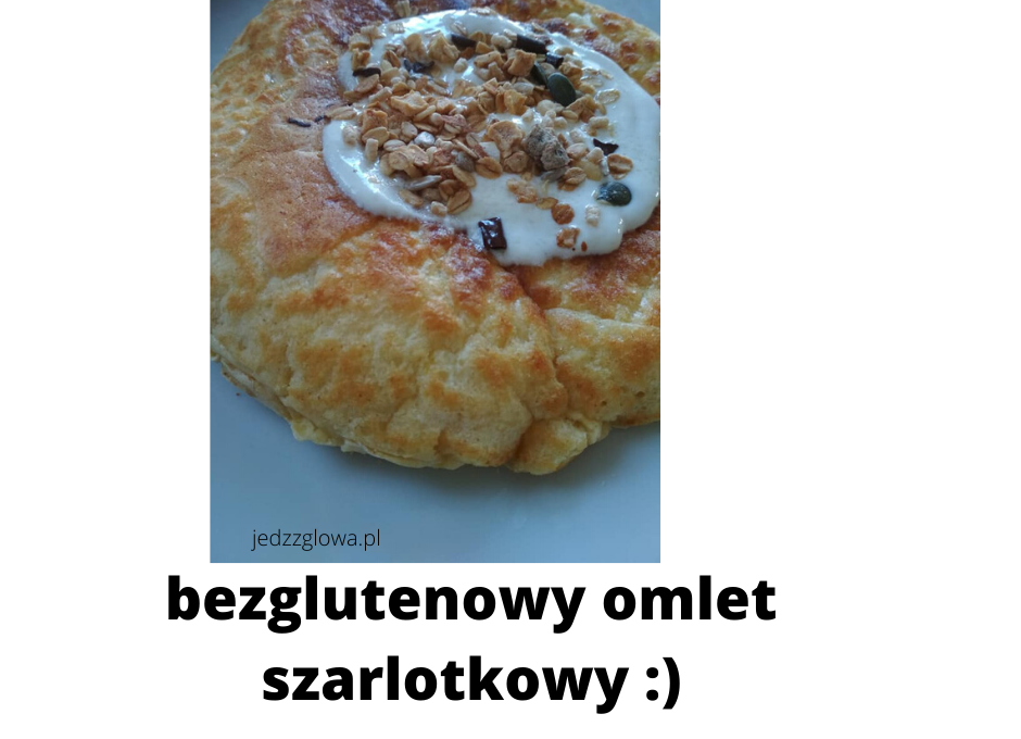 OMLET SZARLOTKOWY -bezglutenowy, nadziewany jabłkami