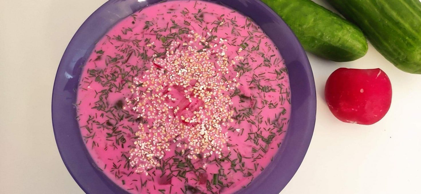 Chłodnik z botwinki – czyli różowa zupa dla dzieci