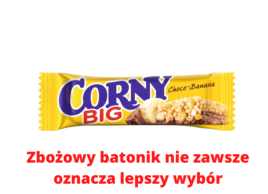 Zbożowy batonik nie zawsze oznacza lepszy wybór