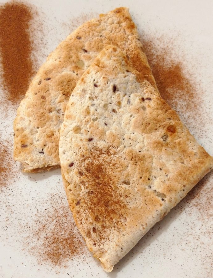 Tortilla bananowo-orzechowa